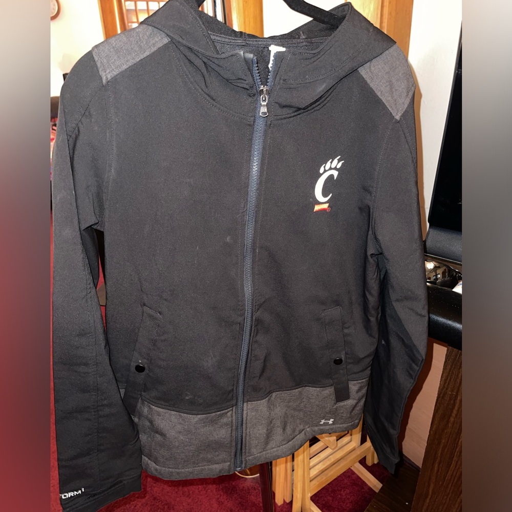 Under Armour Zip-Up University of Cincinnati Hooded Rain Jacket